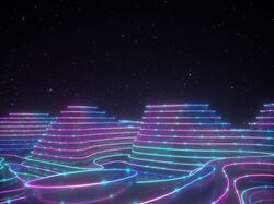 Абстрактная композиция сделанная  в Cinema4D