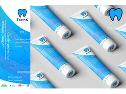 Упаковка зубной пасты ToothX