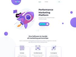 Промо сайт "Teal Click"