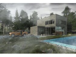 Визуализация загородного коттеджа в 3dsMax