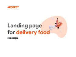 Landing page for delivery food (redesign)