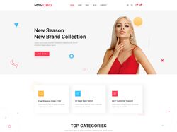 Адаптивная верстка интернет-магазина "MARCHO"+ JS