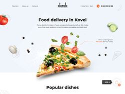 Адаптивная верстка лендинга "Delivery"