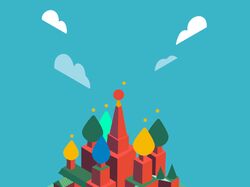 Макет Москвы (очень стилизованный)