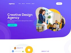 Landing page агентства дизайн