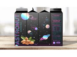 ASTRONUT - Растительное молоко - Дизайн упаковки