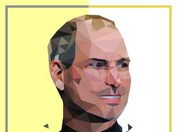 Steve Jobs Low Poly Art