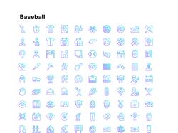 Icons for Baseball Website