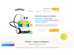 Продающая страница  Botzees - игрушка из будущего