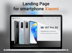 Landing Page for Smartphone Xiaomi