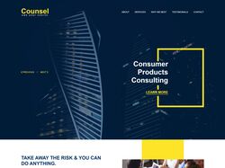 Адаптивная верстка и Анимация LandingPage Counsel