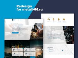 Metal66. Website design for Metallurgy company.