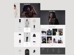 Дизайн сайта магазина одежды Pull&Bear