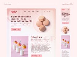 Дизайн интернет-магазина сладостей "Candy store"