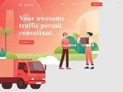Адаптивная верстка landingPage Trafico