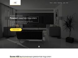 Дизайн лендинга по ремонту квартир