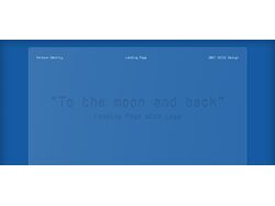 Landing Page for Flight to The moon