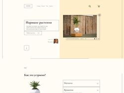 Landing page Levitating plants