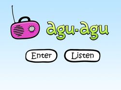 Дизайн главной сайта детского радио «Агу-агу»