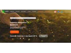 дизайн сайта о торговле семенами