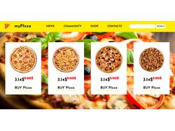 myPIzza - Сайт ресторана(бара) про асортимент пиц