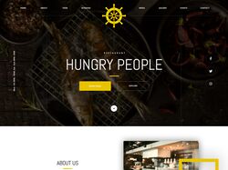 Landing page for restaurant Hunger