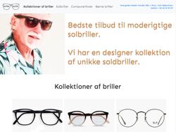 Landing page для Датского сайта очков