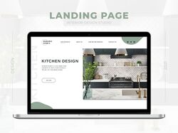 Дизайн концепт Лендинга для студии дизайна кухонь