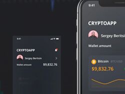 Анимированный баннер приложения криптовалют