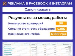 Реклама салона красоты