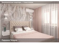 Спальня в нежных тонах