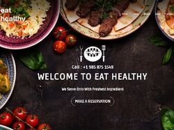 Верстка Wordpres - ресторан "Eat healthy"