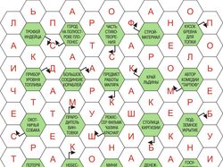 Кроссворд "Соты"