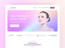 Дизайн сайта с косметикой