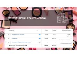 Таргетинговая реклама магазина немецкой косметики.