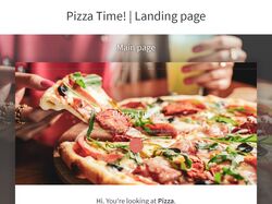 Лендинг | Pizza Time! | html, css