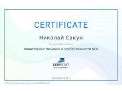 Сер-т "Мониторинг позиций и эффективности SEO"