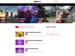 Quicksell - магазин игровых аккаунтов