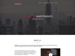 Landing page инвестиционной компании