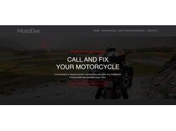 Реализация сайта MotoDye на bootstrap 4