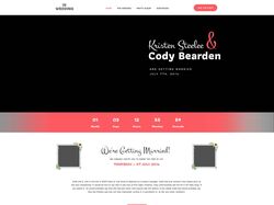 Адаптивная верстка и анимация сайта Wedding