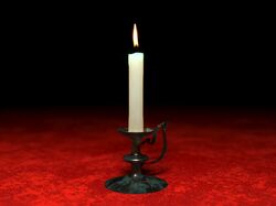 3D modeling. Candle