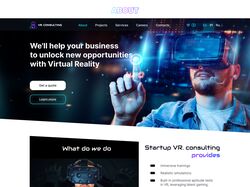 Website Design for a Virtual Reality Company