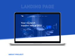 Landing page для лаборатории