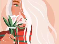 Hello, spring. Vector illustration