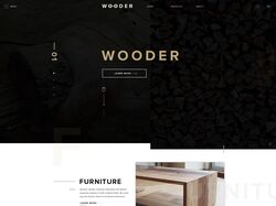 Верстка сайта "WOODER"