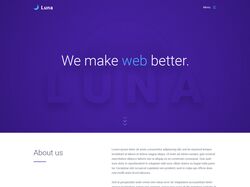Отзывчивая верстка сайта "Luna"
