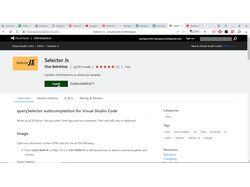 Плагин для VS Code (Selector Js)