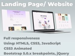 Вёрстка лендингов и сайтов с HTML5, CSS3, JS, jQ.