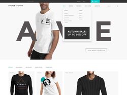 Интернет магазин одежды AVE отзывчивая-вёрстка